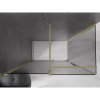 Mexen Velar, sprchový kút s posuvnými dverami 150 x 70 cm, 8mm šedé sklo, zlatá matná, 871-150-070-41-55