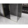 Mexen Velar, sprchový kút s posuvnými dverami 150 x 75 cm, 8mm šedé sklo, zlatá matná, 871-150-075-41-55