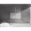 Mexen Velar, sprchový kút s posuvnými dverami 160 x 90 cm, 8mm šedé sklo, brúsená oceľ, 871-160-090-41-97