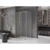 Mexen Velar, sprchový kút s posuvnými dverami 120 x 90 cm, 8mm sklo námraza, zlatá lesklá, 871-120-090-31-50