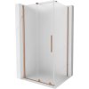 Mexen Velar, sprchový kút s posuvnými dverami 100 x 85 cm, 8mm sklo námraza, medená matná, 871-100-085-31-65