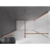 Mexen Velar, sprchový kút s posuvnými dverami 160 x 85 cm, 8mm sklo námraza, medená matná, 871-160-085-31-65