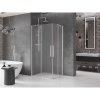 Mexen Velar Duo, sprchový kút s posuvnými dverami 100 x 90 cm, 8mm sklo námraza, chrómová, 871-100-090-32-01