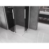 Mexen Velar Duo, sprchový kút s posuvnými dverami 90 x 80 cm, 8mm šedé sklo, biela matná, 871-090-080-42-20