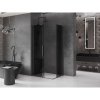 Mexen Velar L Duo, sprchový kút s posuvnými dverami 100 x 90 cm, 8mm šedé sklo, brúsený grafit, 871-100-090-02-43-95