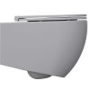 Isvea, INFINITY závesná WC misa, Rimless, 36,5x53cm, stone grey, 10NF02004-2V