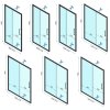 Rea Rapid Slide, sprchovací kút s posuvnými dverami 130(dvere) x 100(stena), 6mm číre sklo, zlatý matný profil, KPL-K5654