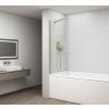 Polysan, FISA vaňová zástena 800x1500mm, mm, zlato mat, číre sklo, FS1082-G