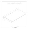 Cerano Carole, doska na skrinku pod umývadlo 810x465x15 mm, biela matná, CER-CER-431608