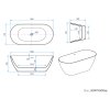 ErgaKaiaFreestandingBathtub white 160