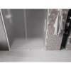 Mexen Velar, posuvné sprchové dvere do otvoru 140 cm, 8mm sklo námraza, biela matná, 871-140-000-31-20