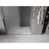 Mexen Velar, posuvné sprchové dvere do otvoru 130 cm, 8mm sklo námraza, zlatá lesklá, 871-130-000-31-50