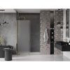 Mexen Velar, posuvné sprchové dvere do otvoru 130 cm, 8mm sklo námraza, zlatá lesklá, 871-130-000-31-50