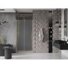 Mexen Velar, posuvné sprchové dvere do otvoru 110 cm, 8mm sklo námraza, zlatá matná, 871-110-000-31-55