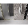 Mexen Velar, posuvné sprchové dvere do otvoru 110 cm, 8mm sklo námraza, zlatá matná, 871-110-000-31-55