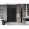 Mexen Velar, posuvné sprchové dvere do otvoru 150 cm, 8mm šedé sklo, biela matná, 871-150-000-41-20