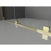Mexen Velar, posuvné sprchové dvere do otvoru 150 cm, 8mm šedé sklo, zlatá lesklá, 871-150-000-41-50