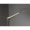 Mexen Velar, posuvné sprchové dvere do otvoru 150 cm, 8mm šedé sklo, zlatá lesklá, 871-150-000-41-50