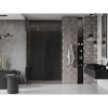 Mexen Velar, posuvné sprchové dvere do otvoru 150 cm, 8mm šedé sklo, zlatá lesklá, 871-150-000-41-50