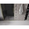 Mexen Velar, posuvné sprchové dvere do otvoru 110 cm, 8mm šedé sklo, zlatá matná, 871-110-000-41-55