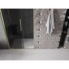 Mexen Velar, posuvné sprchové dvere do otvoru 110 cm, 8mm šedé sklo, zlatá matná, 871-110-000-41-55
