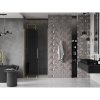 Mexen Velar, posuvné sprchové dvere do otvoru 110 cm, 8mm šedé sklo, zlatá matná, 871-110-000-41-55