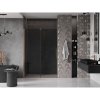 Mexen Velar, posuvné sprchové dvere do otvoru 130 cm, 8mm šedé sklo, medená matná, 871-130-000-41-65