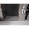 Mexen Velar, posuvné sprchové dvere do otvoru 130 cm, 8mm šedé sklo, medená matná, 871-130-000-41-65