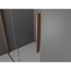 Mexen Velar, posuvné sprchové dvere do otvoru 130 cm, 8mm šedé sklo, medená matná, 871-130-000-41-65