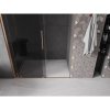 Mexen Velar, posuvné sprchové dvere do otvoru 160 cm, 8mm šedé sklo, medená matná, 871-160-000-41-65