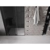 Mexen Velar, posuvné sprchové dvere do otvoru 110 cm, 8mm šedé sklo, čierna matná, 871-110-000-41-70
