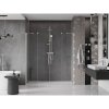 Mexen Velar Duo, posuvné sprchové dvere do otvoru 200 cm, 8mm číre sklo, brúsená oceľ, 871-200-000-02-97