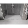 Mexen Velar Duo, posuvné sprchové dvere do otvoru 200 cm, 8mm číre sklo, brúsená oceľ, 871-200-000-02-97