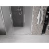 Mexen Velar Duo, posuvné sprchové dvere do otvoru 140 cm, 8mm sklo námraza, chrómová, 871-140-000-32-01