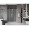 Mexen Velar Duo, posuvné sprchové dvere do otvoru 140 cm, 8mm sklo námraza, chrómová, 871-140-000-32-01