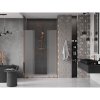 Mexen Velar Duo, posuvné sprchové dvere do otvoru 160 cm, 8mm sklo námraza, ružové zlato, 871-160-000-32-60