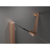 Mexen Velar Duo, posuvné sprchové dvere do otvoru 140 cm, 8mm sklo námraza, medená matná, 871-140-000-32-65