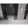 Mexen Velar Duo, posuvné sprchové dvere do otvoru 150 cm, 8mm šedé sklo, chrómová, 871-150-000-42-01