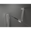 Mexen Velar Duo, posuvné sprchové dvere do otvoru 150 cm, 8mm šedé sklo, chrómová, 871-150-000-42-01