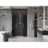 Mexen Velar Duo, posuvné sprchové dvere do otvoru 150 cm, 8mm šedé sklo, chrómová, 871-150-000-42-01