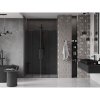 Mexen Velar Duo, posuvné sprchové dvere do otvoru 160 cm, 8mm šedé sklo, grafit brúsený, 871-160-000-42-66