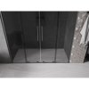 Mexen Velar Duo, posuvné sprchové dvere do otvoru 200 cm, 8mm šedé sklo, grafit brúsený, 871-200-000-42-66