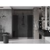 Mexen Velar Duo, posuvné sprchové dvere do otvoru 170 cm, 8mm šedé sklo, brúsený grafit, 871-170-000-42-95