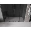 Mexen Velar Duo, posuvné sprchové dvere do otvoru 170 cm, 8mm šedé sklo, brúsený grafit, 871-170-000-42-95