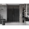 Mexen Velar Duo, posuvné sprchové dvere do otvoru 170 cm, 8mm šedé sklo, brúsený grafit, 871-170-000-42-95