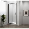 Polysan, EASY BLACK otočné sprchové dvere 880-1020mm, číre sklo, EL1715B