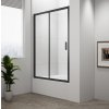 Polysan, DEEP BLACK sprchové dvere 1100x1650mm, číre sklo, MD1116B