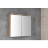 Aqualine, KAWA STRIP Galérka s LED osvetlením 60x70x22cm, dub emporio, WGL36S