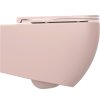 Isvea, INFINITY závesná WC misa, Rimless, 36,5x53cm, ružová Salmon, 10NF02004-2S