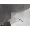Mexen Velar L, sprchový kút s posuvnými dverami 100 x 80 cm, 8mm číre sklo, zlatá matná, 871-100-080-03-55